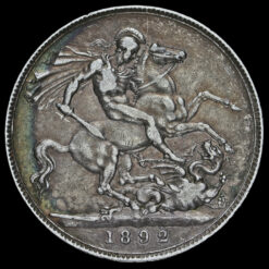1892 Queen Victoria Jubilee Head Silver Crown Reverse
