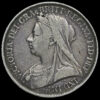 1893 Queen Victoria Veiled Head Silver LVI Crown Obverse