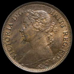 1894 Queen Victoria Bun Head Farthing Obverse