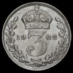 1902 Edward VII Silver Threepence Reverse