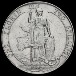 1902 Edward VII Silver Florin Reverse
