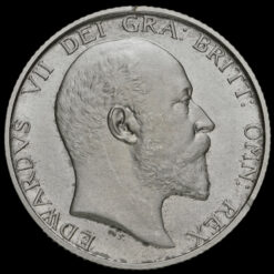 1902 Edward VII Silver Matt Proof Shilling Obverse