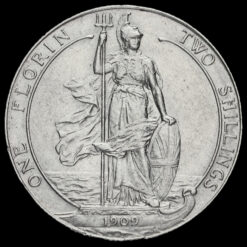 1909 Edward VII Silver Florin Reverse