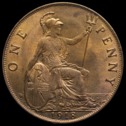 1918 George V Penny Reverse