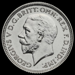 1927 George V Proof Silver Sixpence Obverse