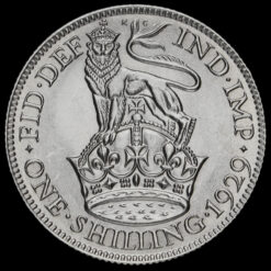 1929 George V Silver Shilling Reverse