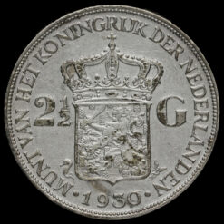 Netherlands 1930 2 1/2 Gulden Reverse