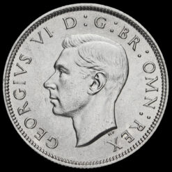 1939 George VI Silver Two Shilling Coin / Florin Obverse