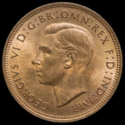 1940 George VI Halfpenny Obverse