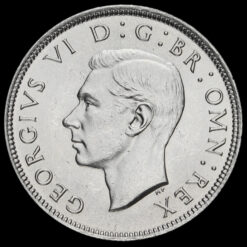 1941 George VI Silver Two Shilling Coin / Florin Obverse