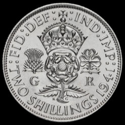 1941 George VI Silver Two Shilling Coin / Florin Reverse