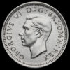 1944 George VI Silver Threepence Obverse