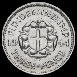 1944 George VI Silver Threepence Reverse