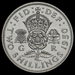 1950 George VI Proof Florin Reverse