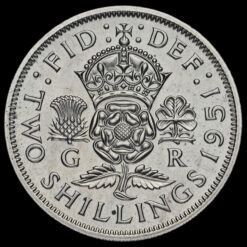 1951 George VI Proof Florin Reverse
