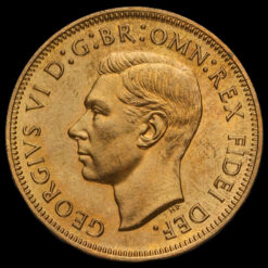 1951 George VI Bronze Proof Halfpenny Obverse