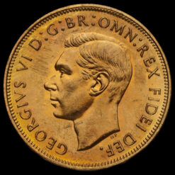 1951 George VI Bronze Proof Penny Obverse