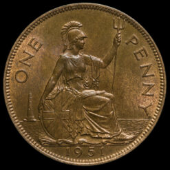 1951 George VI Penny Reverse