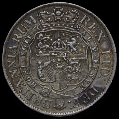 1818 George III Milled Silver Half Crown Reverse