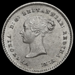 1838 Queen Victoria Young Head Silver Maundy Twopence Obverse