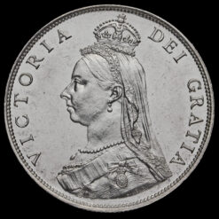 1887 Queen Victoria Jubilee Head Silver Florin Obverse