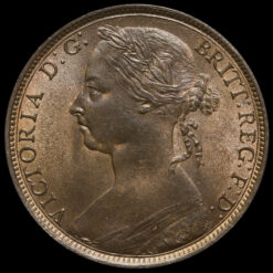 1890 Queen Victoria Bun Head Penny Obverse