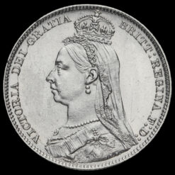 1890 Queen Victoria Jubilee Head Silver Shilling Obverse