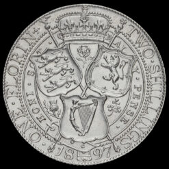 1897 Queen Victoria Veiled Head Silver Florin Reverse