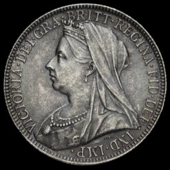 1900 Queen Victoria Veiled Head Silver Florin Obverse