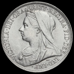 1900 Queen Victoria Veiled Head Silver Florin Obverse
