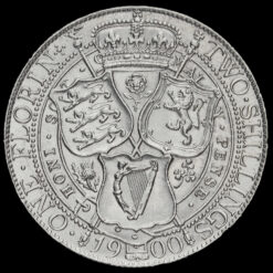 1900 Queen Victoria Veiled Head Silver Florin Reverse