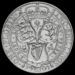 1901 Queen Victoria Veiled Head Silver Florin Reverse