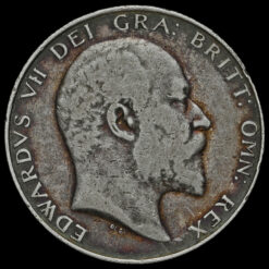 1902 Edward VII Silver Half Crown Obverse