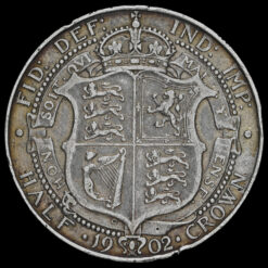 1902 Edward VII Silver Half Crown Reverse