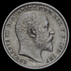 1902 Edward VII Silver Matt Proof Maundy Fourpence Obverse