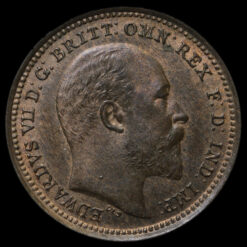 1902 Edward VII Third Farthing Obverse