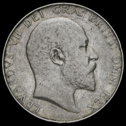 1906 Edward VII Silver Half Crown Obverse