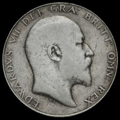 1908 Edward VII Silver Half Crown Obverse