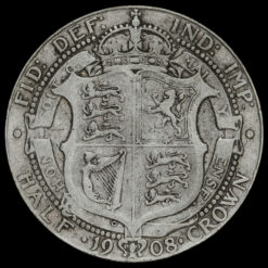 1908 Edward VII Silver Half Crown Reverse