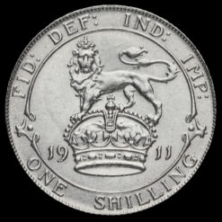 1911 George V Silver Shilling Reverse