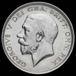 1913 George V Silver Half Crown Obverse