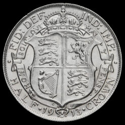 1913 George V Silver Half Crown Reverse