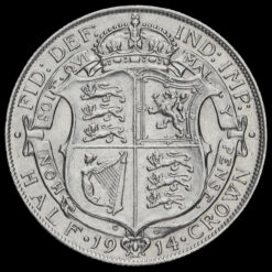 1914 George V Silver Half Crown Reverse