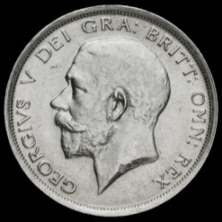 1915 George V Silver Half Crown Obverse