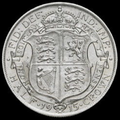 1915 George V Silver Half Crown Reverse
