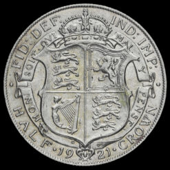 1921 George V Silver Half Crown Reverse