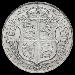 1921 George V Silver Half Crown Reverse