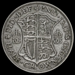 1930 George V Silver Half Crown Reverse