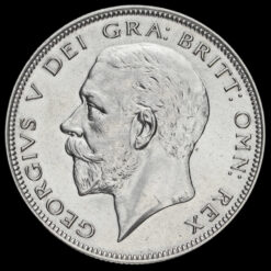 1935 George V Silver Half Crown Obverse