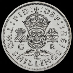 1951 George VI Proof Florin Reverse